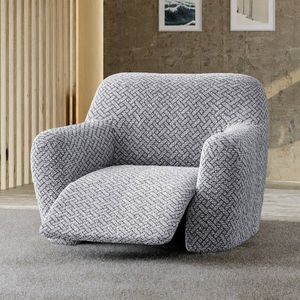 Žabiovaný poťah z mikrovlákna s ratanovým vzorom, na relaxačné kreslo vyobraziť