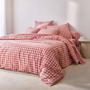 Posteľná bavlnená bielizeň Lou s kockovaným vzorom vyobraziť