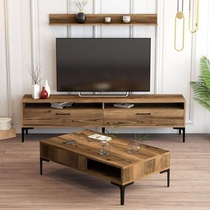 Living Room Furniture Set Istanbul - Walnut vyobraziť