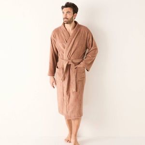 Jednofarebný župan z buklé froté zn. Colombine® s kimono golierom vyobraziť