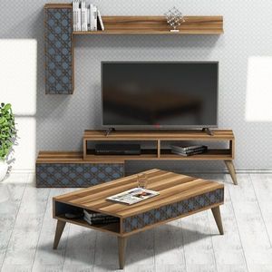 Living Room Furniture Set Planet - Walnut, Chalcedony vyobraziť