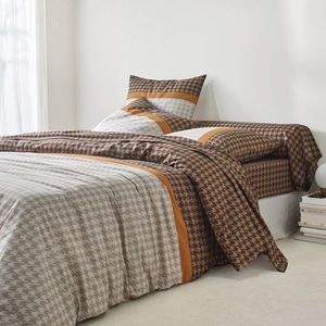 Bavlnená posteľná bielizeň Pierre s potlačou kohútej stopy vyobraziť