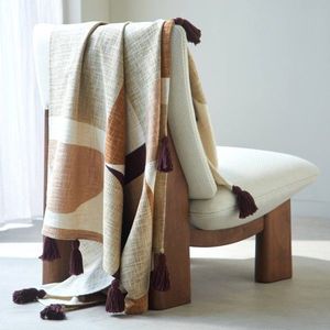 Pléd s geometrickou potlačou vyobraziť