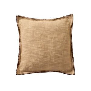 Jednofarebný vankúš z textúrovanej bavlny vyobraziť