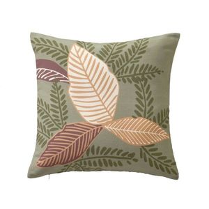 Súprava 2 obliečok na vankúš s potlačou listov vyobraziť