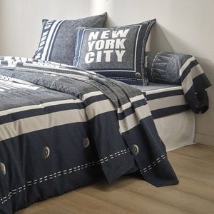 Posteľná bielizeň Manhattan s potlačou New-York, polycoton vyobraziť