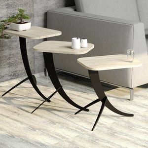 Sada odkladacích stolíkov (3 kusy) Pion 3 - Travertine vyobraziť