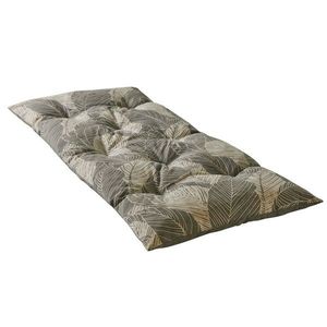 Dlhý dekoratívny vankúš na sedenie s potlačou listov vyobraziť