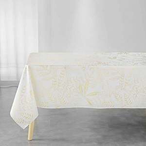 Obrus s potlačou zlatých listov vyobraziť