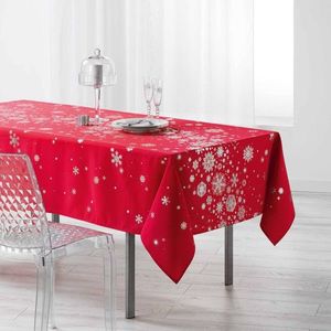 Obrus s potlačou strieborných vločiek vyobraziť