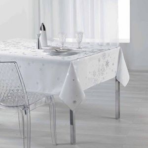 Obrus s potlačou strieborných vločiek vyobraziť