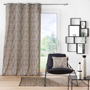 Záclona s potlačou grafického art deco vzoru vyobraziť