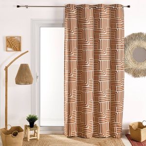 Žakárový záves s potlačou čiar vyobraziť