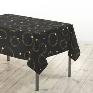 Obrus s potlačou zlatých hviezd vyobraziť