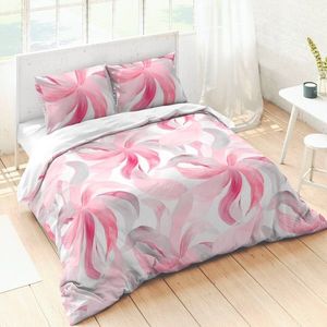 Posteľná bielizeň Holga, bavlna, potlač listov v štýle koláže vyobraziť