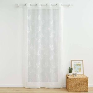 Voálová záclona s výšivkou lístkov vyobraziť