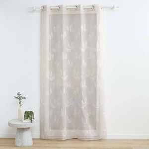 Voálová záclona s výšivkou lístkov vyobraziť