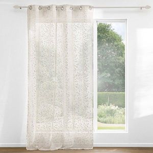 Voálová záclona so zlatým vzorom listov vyobraziť