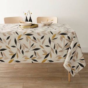 Voskovaný obrus s potlačou rastlín vyobraziť