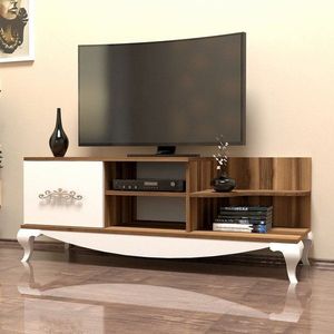 TV stolík Sultan - Walnut, White vyobraziť