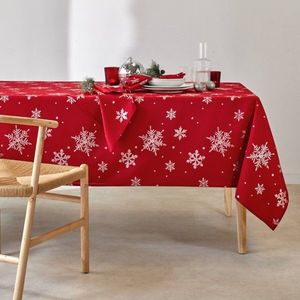 Obrus s potlačou strieborných vločiek vyobraziť