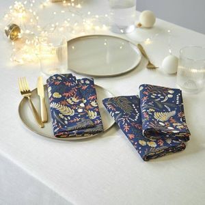 Textilné obrúsky s potlačou lístkov, súpr. 3 ks vyobraziť