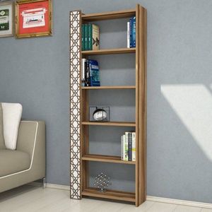 Knižnica City - Walnut, White vyobraziť