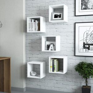 Nástenná polica Box - White vyobraziť