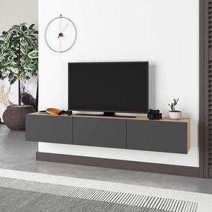 TV stolík Francy 180 - Sapphire Oak, Anthracite vyobraziť