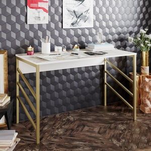 Písací stôl Tuna - Gold vyobraziť