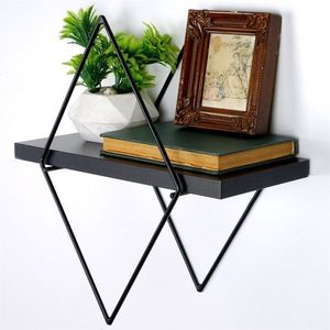 Dekoratívna kovová nástenná polica Wr058 vyobraziť