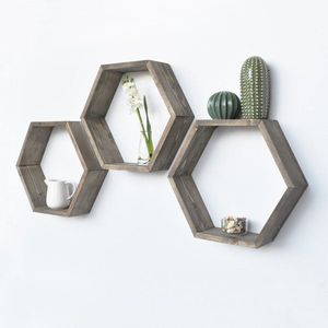 Nástenná polica Hex001 vyobraziť