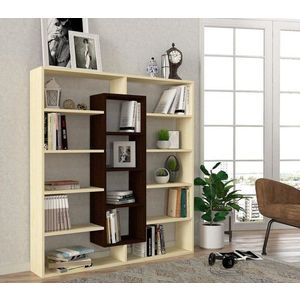 Knižnica Ample - Wenge, Birch vyobraziť