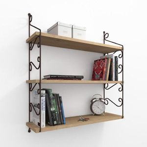 Nástenná polica Seramoni 3'lü - Oak vyobraziť