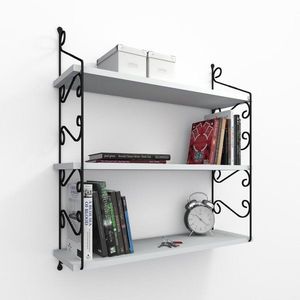 Nástenná polica Seramoni 3'lü - White vyobraziť