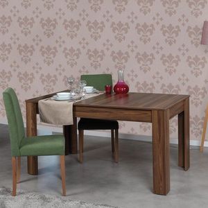Extendable Dining Table Oblo - Walnut vyobraziť