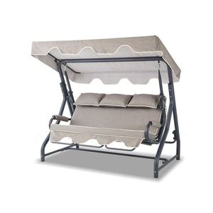 Garden Triple Swing Chair Salvia - Anthracite, Grey vyobraziť