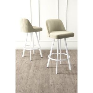Bar Stool Set (4 Pieces) Atex - Cream, White vyobraziť