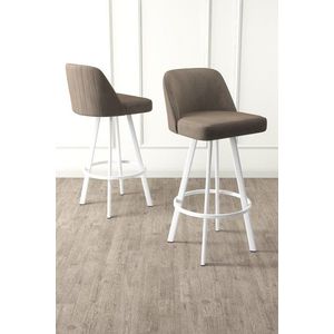 Bar Stool Set (4 Pieces) Atex - Cappuccino, White vyobraziť