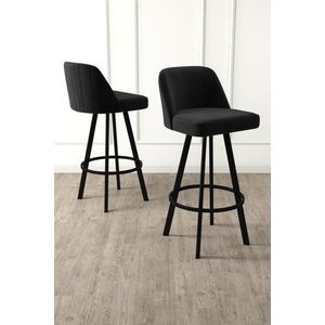 Bar Stool Set (4 Pieces) Atex - Black vyobraziť