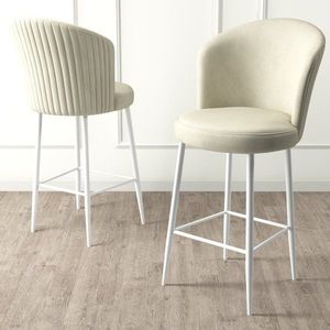 Bar Stool Set (6 Pieces) Alte - Cream, White vyobraziť