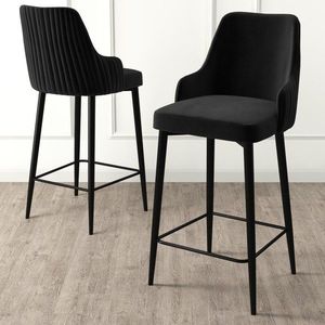 Bar Stool Set (6 Pieces) Enox - Black vyobraziť