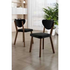 Súprava stoličiek (6 kusov) Arfe - Black, Brown vyobraziť