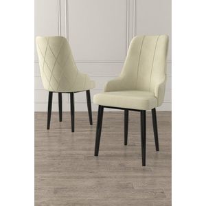 Súprava stoličiek (6 kusov) Trex - Cream, Black vyobraziť