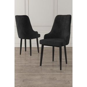 Súprava stoličiek (6 kusov) Trex - Black vyobraziť