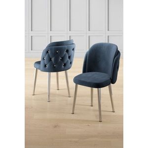 Súprava stoličiek (4 kusy) Axle - Anthracite, Chrome vyobraziť