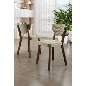 Súprava stoličiek (4 kusy) Arfe - Cream, Brown vyobraziť