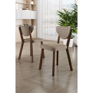 Súprava stoličiek (4 kusy) Arfe - Cappuccino, Brown vyobraziť
