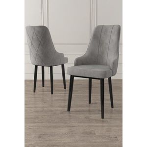 Súprava stoličiek (4 kusy) Trex - Grey, Black vyobraziť