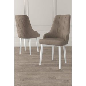 Súprava stoličiek (4 kusy) Trex - Cappuccino, White vyobraziť